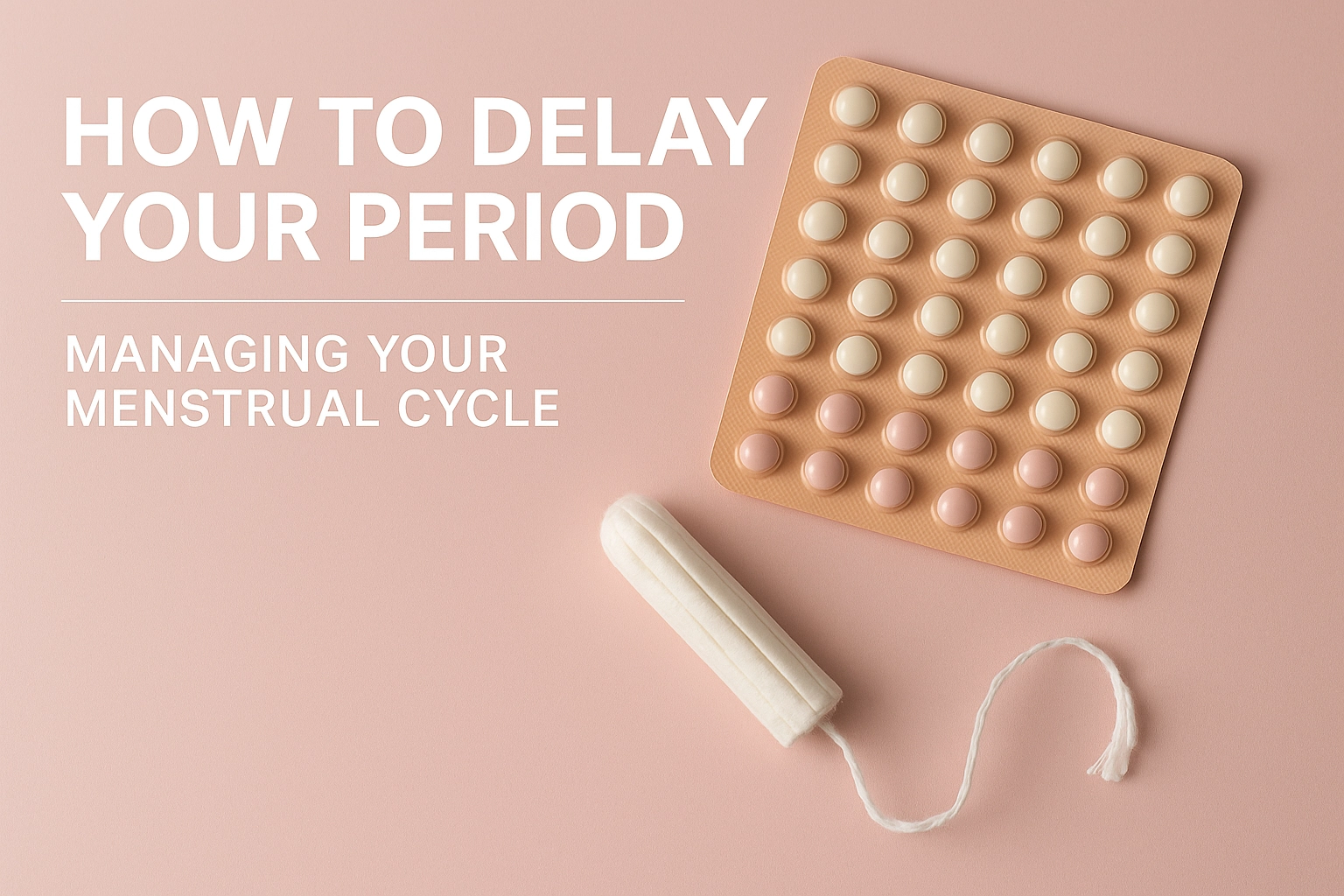 Take Control of Your Cycle: How to Delay Your Period and Manage Menstrual Symptoms