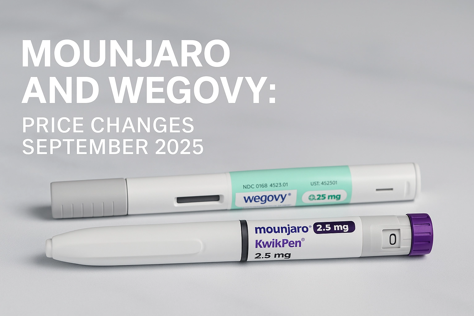 Mounjaro and Wegovy: Price Changes Coming September 2025